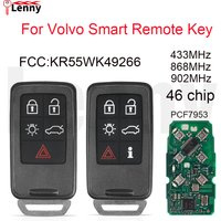 Lenny FCC:KR55WK49266/264 433.92/868/902MHz 46chip original plan PCB keyless go car smart key For VOLVO S60 80 XC60 XC90 S90 V60