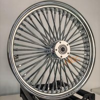 Rim Set Motorcycle Spoke 16 18 19 20 21 23 Inch 40 48 60 80 Spoke SILVER Chrome ABS Tubeless Motorcycle Wheel for Harley