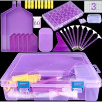 Diamond Painting Tools Organizer Kit 5D Diy Diamond Embroidery Accessories and Tools Kit Adult Box Mosaic Wax Pen