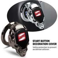 Car Interior Engine One-key Start Button Protection Cover Sticker For SEAT Toledo 3 Leon 5F Ibiza 5 6 MII Altea Cordoba Cupra FR