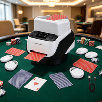 Distributeur de cartes automatique pour 8 joueurs, capacité de 4 jeux de cartes, 25 000 distributions par charge, télécommande, distributeur de cartes de poker électrique rotatif pour Texas Hold'em et