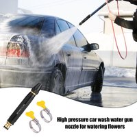 Multifunction High-Pressure Water Gun Car Wash Flushing Garden Hose Tap Water Booster Adjustable Nozzle Sprinkler Gardening Tool