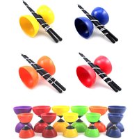New Durable High Quality Entertainment Supplies Leather Chinese Diabolo Bowl Shape Soft Chinese Yo-yo Thicken Diabolo Toy Child