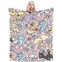 Cartoon Pokemon Blanket Quality Soft Warm Bedding Throws Winter Boy Girl Living Room Funny Bedspread