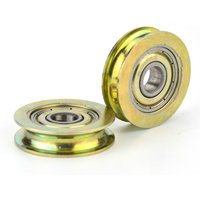 8*32*8.3mm groove, metal rust proof, U type, over wire rope guide wheel suspension wheel, 608zz bearing pulley roller
