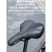AliExpress TTPRO Universal Bicycle Saddle Shock Absorbing PU Leather Seat with Non-Slip Surface for MTB And Road Bikes