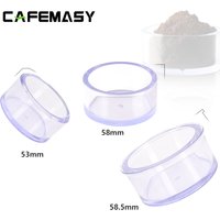 53/58/58.5mm Transparent Coffee Powder Bowl Observation Test Powder Press/Powder Distributor Display Transparent Powder Bowl
