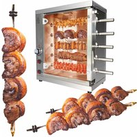 Chicken Machine Commercial Stainless Steel Grill Large Capacity Bbq Electric Grill Gas Roasting Roast Chicken Rotisserie Machine