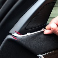 2pcs For Bmw 5 Series F10 2011-2017 Car Front Door Speaker Cover Sticker Gap Door Tweeter Slot Plug Trim Strip Accessories