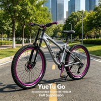 24/26-inch Soft-tail Off-road Mountain Bike Transmission Cable Pull Hydraulic Disc Brake Multi-terrain Soil Slope MTB Bicycle