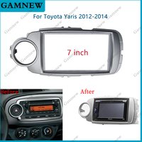 2DIN Car Radio Fascia Panel Frame Adapter for Toyota Yaris (XP130) Stereo Dash Plate Frame Trim Installation Kit