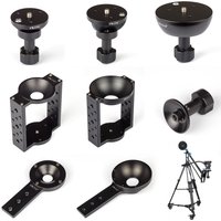 65mm 75mm 100mm Half Ball Head Flat Bowl Type Riser Converter Adapter fr Film Camera Slider Track Dolly Crane Tripod Support
