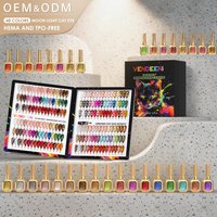 Vendeeni New 48-Color Moonlight Cat Eye Gel Set With Color Card Delicate Satin Glass Bead Crystal Cat Eye Nail Polish Gel 15ml