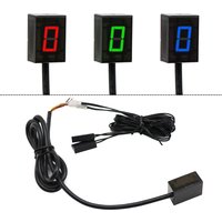 ALconstar- Universal 6 Speed Motorcycle Motorbike Digital Gear Indicator LED Display Shift Lever Magnet Gear Indicator Holder