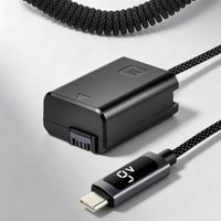 Batmax NP-FW50 Dummy Battery with USB-C PD 9V Power Supply Connector for Sony ZV-E10 A6500 A6400 A6000 A6100 A6300 A7II A7RII