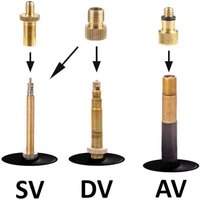 AliExpress NONE 3/10/14pcs Bicycle Valve Adapters - Brass Presta Schrader to Ball/Balloon Pump Needle Inflator Nozzle for Toys Inflatables