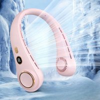 Long Battery Life Neck Fan Portable Rechargeable Wearable for Outdoor Sports Travel Office Students Cooling