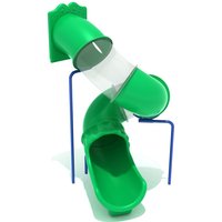 Children's playground equipment Open spiral plastic LLDPE S-type slide