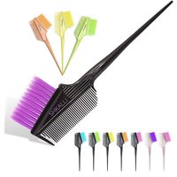 Glittering hair dye brush, stylish soft bristles, professional salon hair dye tool, hair coloring brush