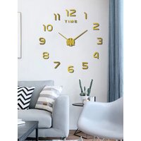 Bedroom Decoration Clock Large 2D Wall Clock Living Room Large Garden Acrylic Mirror Sticker Decoration Art Decor Clocks Digital