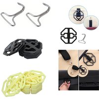 5PCS Car Seat Cover Plum Plate Metal Hook Plastic Card Fixed Chuck Plastic Fastener For Seat Accessories
