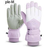 AliExpress WRELS Winter Snowboard Ski Gloves PU Leather Non-slip Touch Screen Waterproof Motorcycle Cycling Fleece Warm Riding Gloves