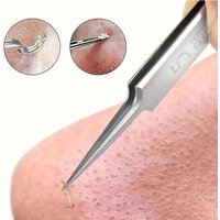 1 Pack No. 5 Extra Fine Cellular Acne Blackhead Removal Tweezers Facial Skin Care Needle Tool for Beauty Care