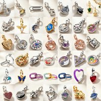Hot Sale ME Series 925 Sterling Silver Chained ME Wire Heart Medallion Marry Double Link Charm Fit Original Bracelet Trinket