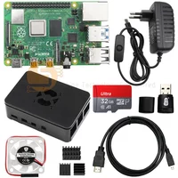 Raspberry Pi 4 8G 4G 2G Starter Kit - 32 64 GB Edition, Raspberry Pi 4 Case with PWM Fan, Power Supply, HDMI Cables for Pi 4B