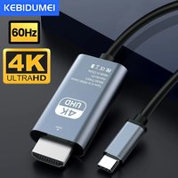 4K 60Hz Type C to HDMI Adapter Type C Cable HDTV Converter Cable for iPhone 16 TV Converter MacBook Air iPad Samsung Book Laptop