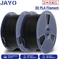 JAYO 3D PLA Printer Filament 2*5KG Large Spool & 1.75mm Neatly Wound PLA Multicolor 3D Printing Materials For FDM 3D Printer