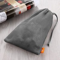1PC Multi-Functional Drawstring Storage Bag Mesh Drawstring Pocket Pouch Bag Nylon Earphone Box Data Cable Charger