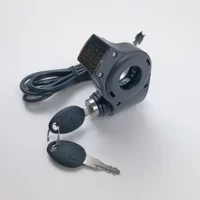 Power Switch With Keys Ignition Voltmeter For M4/pro Electric Scooter Electric Bicycle Thumb Throttle Voltmeter Bike Accs