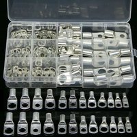 60/100/170 Stück SC Kabelschuhe mit schlichtem Bolzenloch, verzinnt, Kupfer, Batterieanschlusskabel, Kabelklemmen, Anschlussklemmen, passend für SC10-6, SC16-8, SC25-8