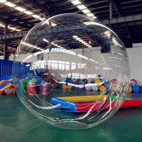 HIBADOU Water Walking Ball Zorb Ball 2M TPU Human Hamster Ball Inflatable Water Balloon Water Play Equipment Clear Dancing Ball