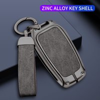 Zinc Alloy Leather Car Key Case Protective Case for Toyota CHR Hilux Fortuner Land Cruiser 200 Camry Corolla Crown RAV4 Highland