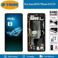 6.78" AMOLED For Asus ROG Phone 8 LCD Display AI2401 AI2401_A Touch Screen Digitizer Assembly For Asus ROG 8 ROG8 Replacement