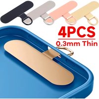 4/2/1PCS Universal Metal Cell Phone Tether Tab Ultra-thin Stainless Steel Replacement Phone Lanyard Straps Card Hanging Cord Tab