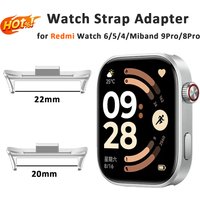 1 Pair Adapter for Redmi Watch 6 Watch 5/4 Connector Bracelet Stainless Stee for Xiaomi Miband 8 Pro/9Pro Watchband Strap Acces