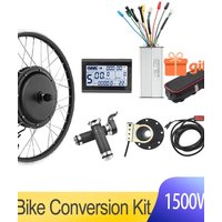 AliExpress kun ray 1500W Electric Bike Conversion Kit Brushless Gearless Hub Motor 20in-700C with LCD3 Display Brake Sensor 전기자전거 키트