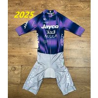 LASER CUT Skinsuit 2025 2026 Jayco AlUla TEAM Bodysuit SHORT Cycling Jersey Bike Clothing Maillot Ropa Ciclismo
