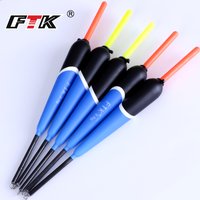 FTK 5PCS Ice Fishing Float Barguzinsky Fir 2g 3g 4g Length 15.5cm-17cm Vertical Buoy Float For Carp Fishing Accessories