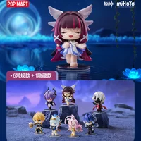 POP MART Genshin Impact New Year Gathering Q Version Mystery Box Blind Figure Collectible Desktop Gift Girls Toy Bag Ornament