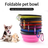 2026 TPR Foldable Dog Bowl | Collapsible Pet Food Water Dish | Flexible, BPA-Free & Portable for Travel RetractableFeeding Bowl