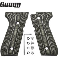 Guuun G10 Grips For Beretta 92/96 92fs M9 92A1 INOX Decorative Non-slip Handle Panel Skull Skeleton Punisher Texture