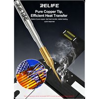 RELIFE 210-LI Professional Soldering Iron Tip Ultra Sharp Pure Copper Fast Heating For Phone Screen Jumper Wire Precision Repair