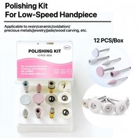 Multi-function Polishing Kit 12PCS Silicone & Wool Nylon Brush Buffing Set for Resin Acrylic Craft Jewelry Polishing Tools