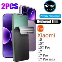 2PCS Full Cover Anti-Spy Hydrogel Film for Xiaomi 17 Pro Max 15T Pro Privacy Screen Protector for Xiaomi 17 15 Peep Proof Film