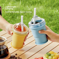 300ml Portable Silicone Folding IceHockey Cup Food Grade Ice Hockey Mould Ice Making Artifact Whiskey Frozen Ice Cube