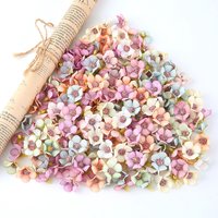 50Pcs 2.5cm Artificial Flowers Small Fake Flowers Home Room Decor Wedding Decoration Cake Ornament Gift Craft Accessory